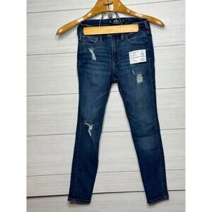 Hollister High Rise Super Skinny Distressed Jeans Womens 3S